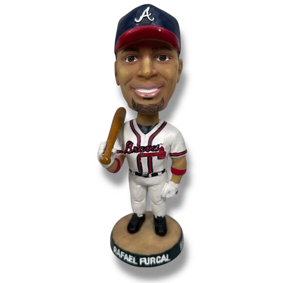 Vintage Atlanta Braves Rafael Furcal Baseball Bobblehead Figurine 2002 No Box - Picture 1 of 9
